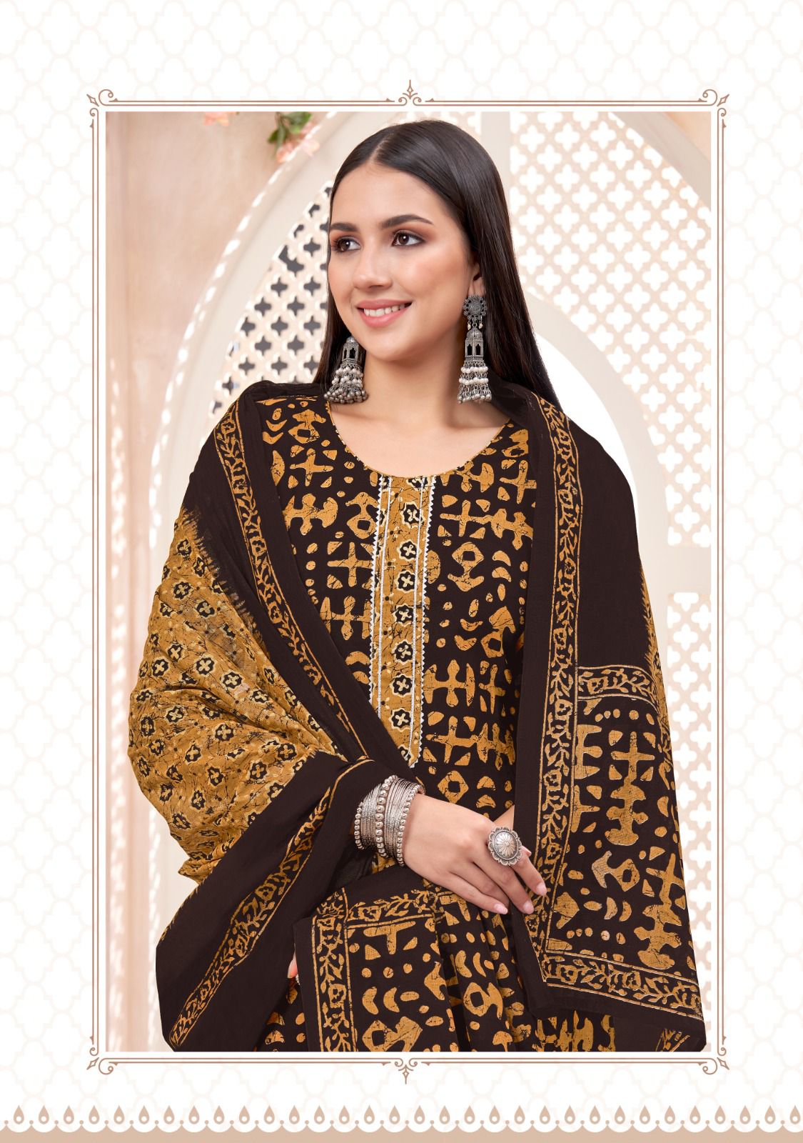 Balaji Battik Art Work Vol 3 Printed Cotton Dress Material Catalog